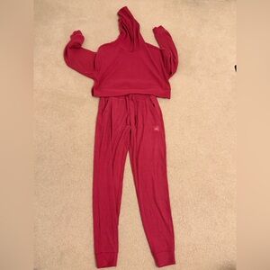 All pink muse jogger set (cropped hoodie and joggers)